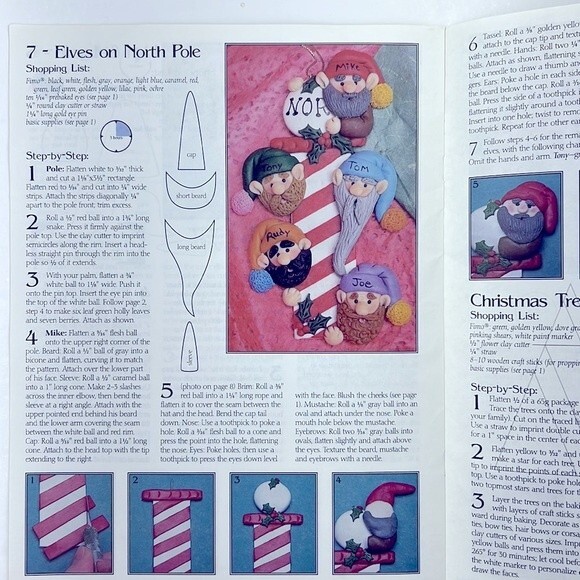 FIMO & ME on the Christmas Tree HOP 15018 McCall's Creates Clay Polymer VINTAGE - Picture 7 of 9